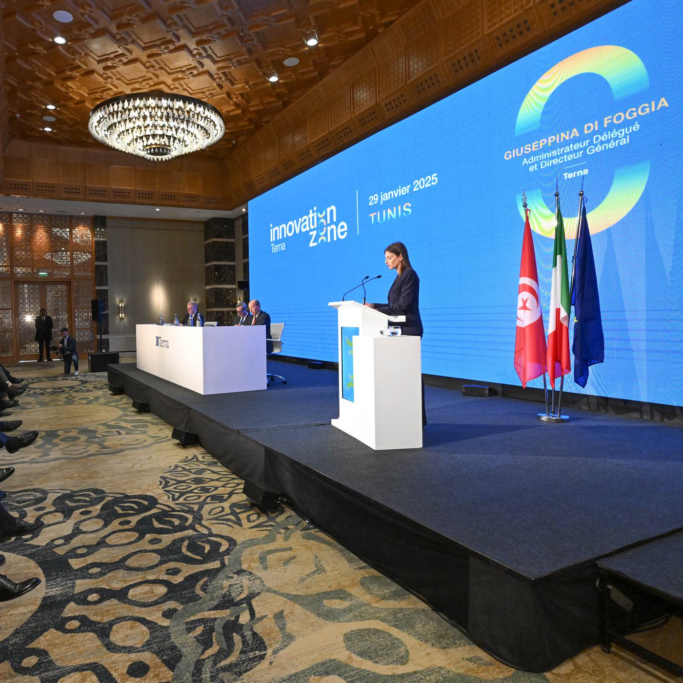 Terna Innovation Zone Tunisi accordo cooperazione STEG Giuseppina Di Foggia Faycel Tarifa 29012025 Terna 12